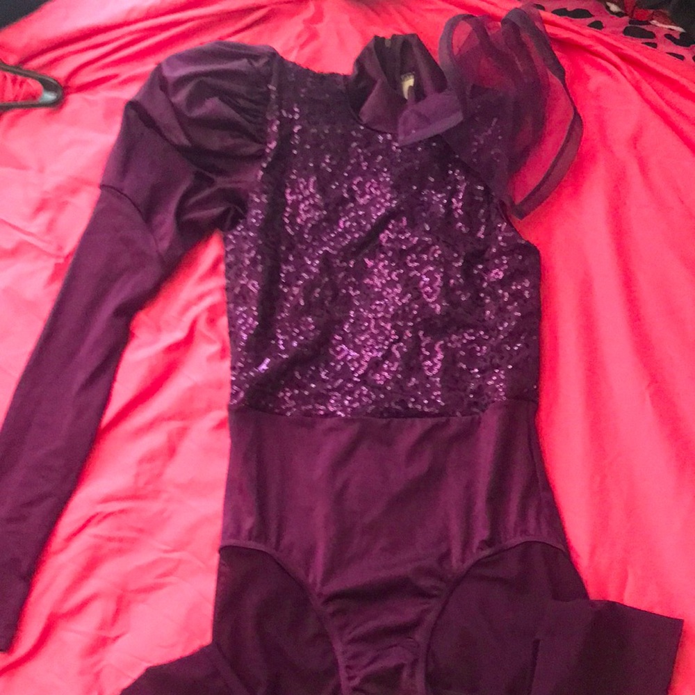 🟤Kids Purple Prince Sequin Costume